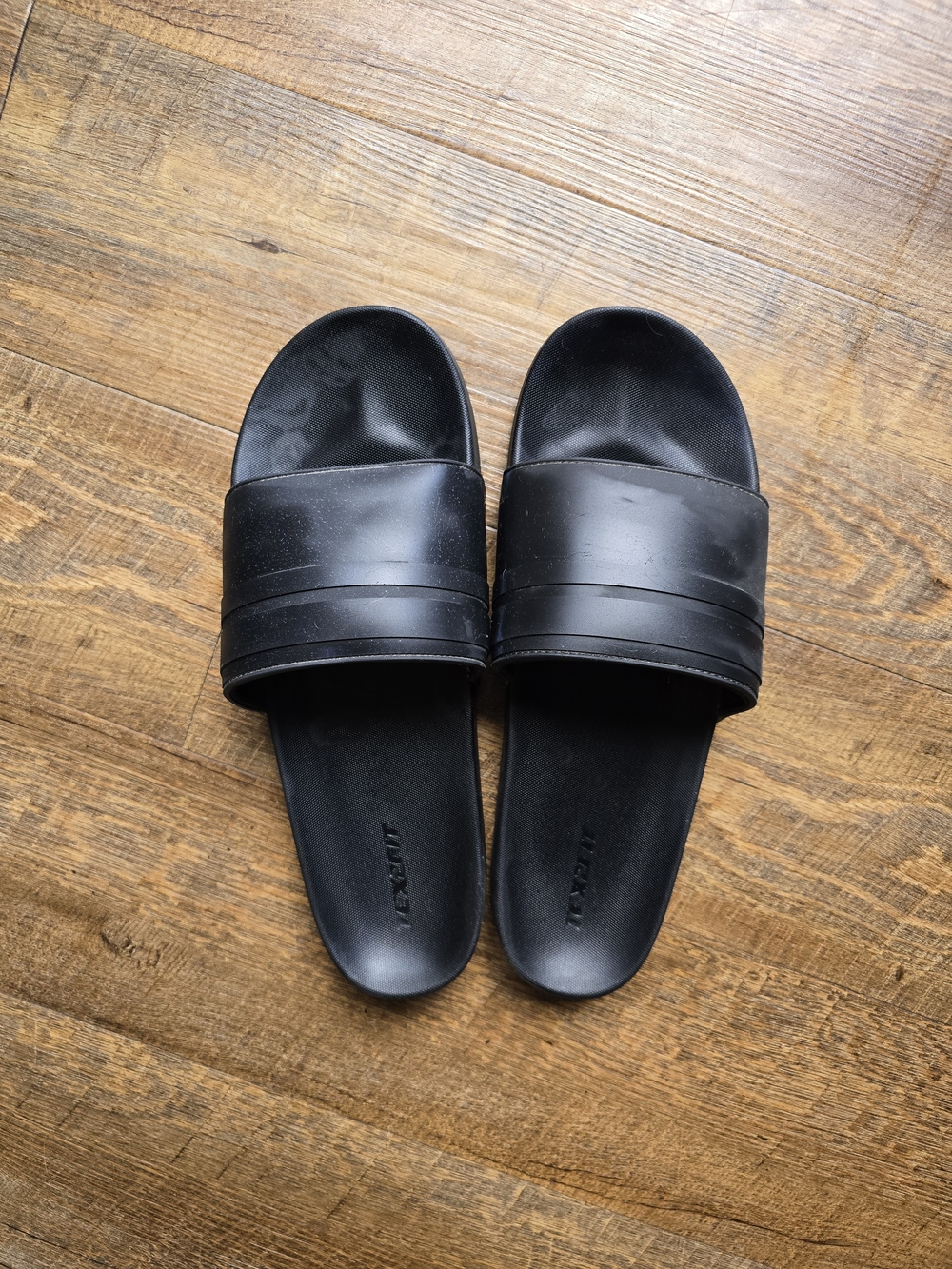 Tex2fit Men's Black Strap Sandals - Size 12